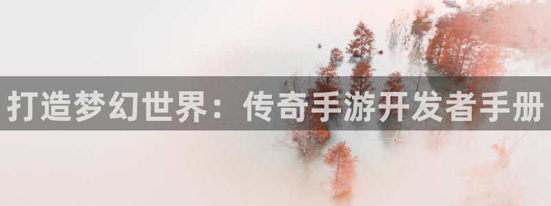 安信娱乐软件：打造梦幻世界：传奇手游开发者手册